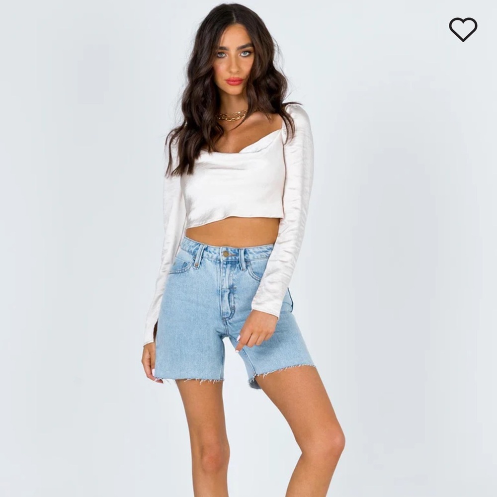 Princess Polly Love Song Draped Crop Top - Picture 6 of 7